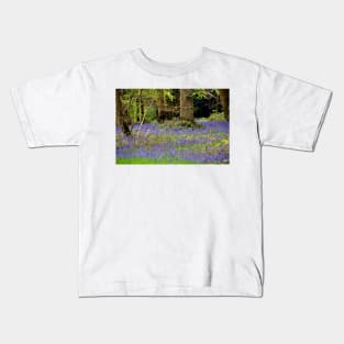 Bluebell Woods Basildon Park Berkshire UK Kids T-Shirt